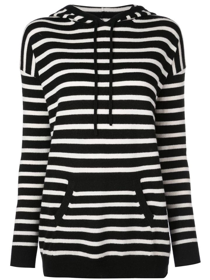 Nili Lotan Striped Hoodie - Black