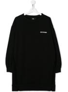 Andorine Teen Printed Sweater Dress - Black