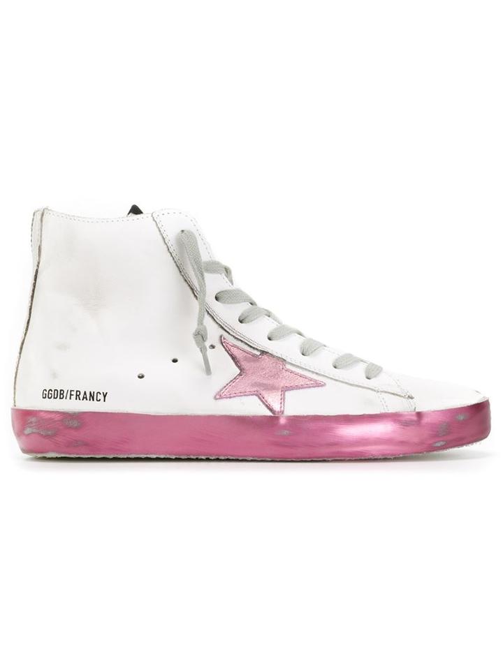 Golden Goose Deluxe Brand Francy Hi-top Sneakers, Women's, Size: 36, White, Leather/rubber
