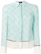 Elisabetta Franchi Logo Monogram Shirt - Blue