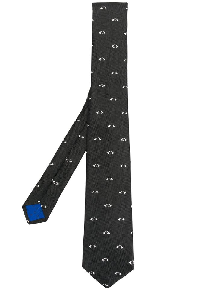 Kenzo Eye Print Tie - Black