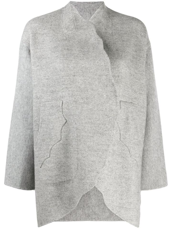 Tsumori Chisato Open-front Oversized Cardigan - Grey