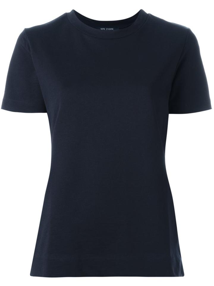 Sofie D'hoore 'trust' T-shirt, Women's, Size: 42, Blue, Cotton