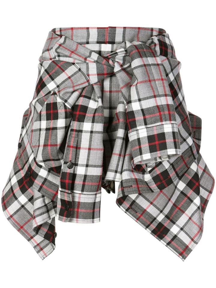 Alexander Wang Wrapped Around Shirt Skirt - Grey