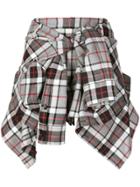 Alexander Wang Wrapped Around Shirt Skirt - Grey