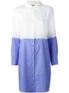 Sonia By Sonia Rykiel Colour Block Shirt Dress, Women's, Size: 40, White, Cotton/viscose