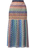 Saloni Woven Midi Skirt, Women's, Size: 10, Polyester