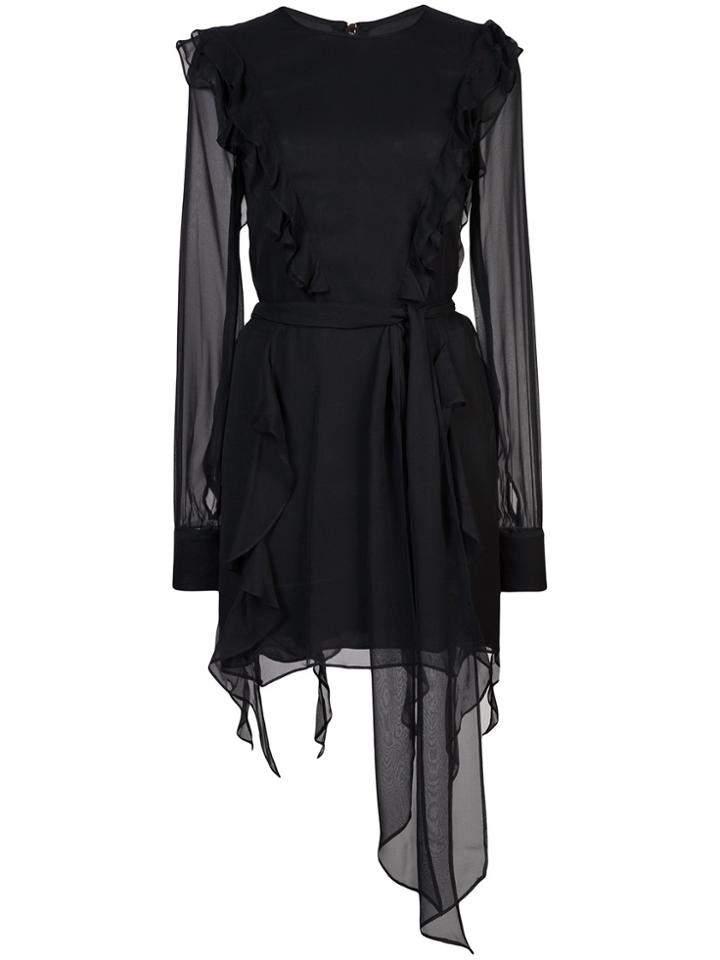 Thomas Wylde Usbeorn Ruffled Dress - Black