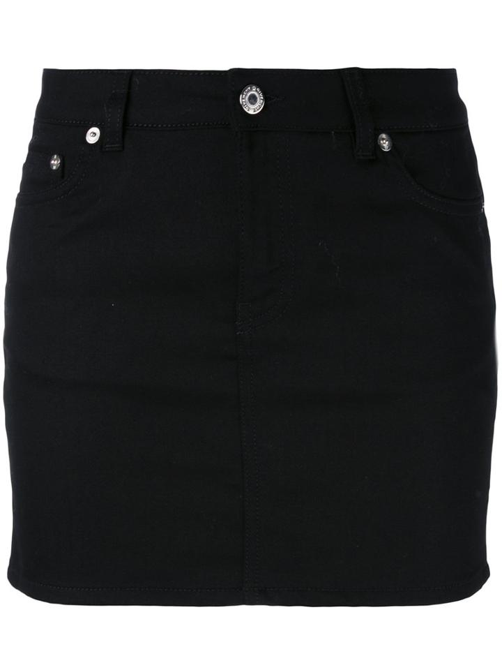 Givenchy - Star Print Denim Skirt - Women - Cotton/polyester/spandex/elastane - 38, Black, Cotton/polyester/spandex/elastane