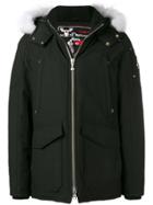 Moose Knuckles Hooded Parka Coat - Black