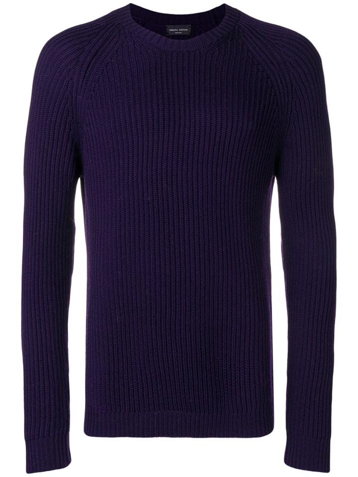 Roberto Collina Ribbed Sweater - Purple