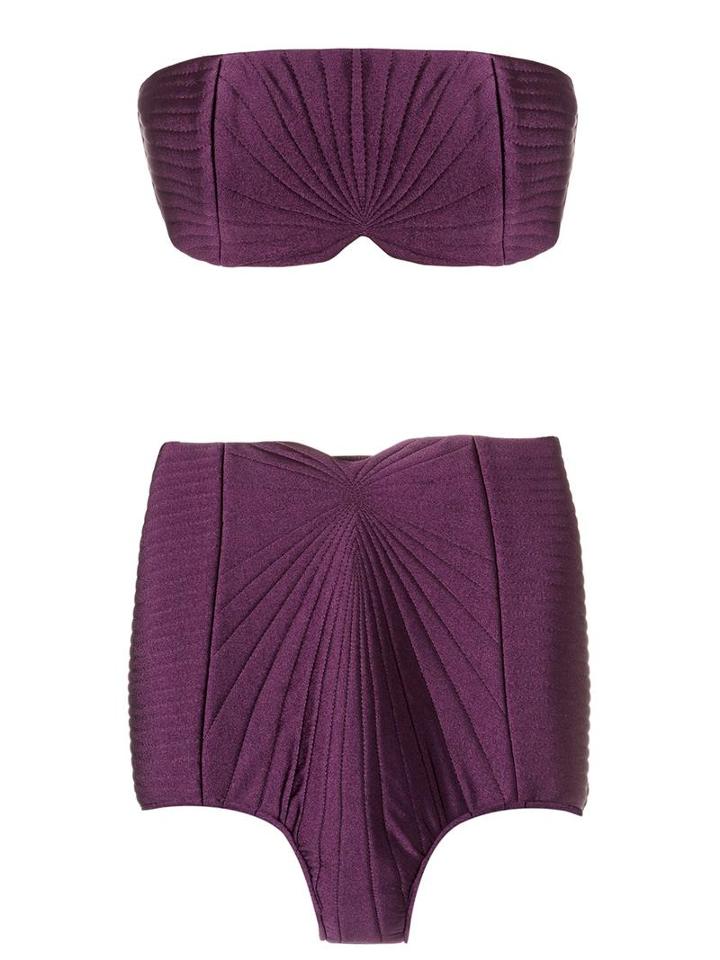 Adriana Degreas Bikini Set, Women's, Size: G, Pink/purple, Polyamide/spandex/elastane
