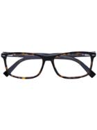 Ermenegildo Zegna Square Frame Glasses - Black