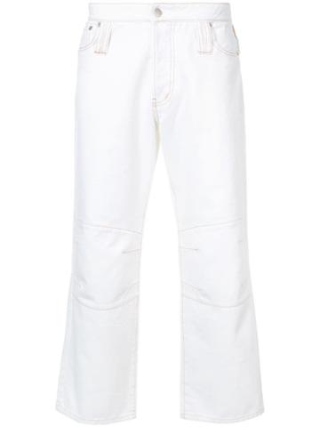 Chin Menswear Intl Knee Dart Jeans - White