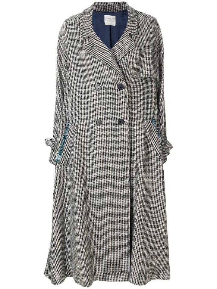 Forte Forte Double-breasted Embellished Sleeve Coat - Grey