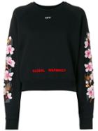 Off-white - Cherry Oversized Sweatshirt - Women - Cotton/polyester/spandex/elastane - M, Black, Cotton/polyester/spandex/elastane