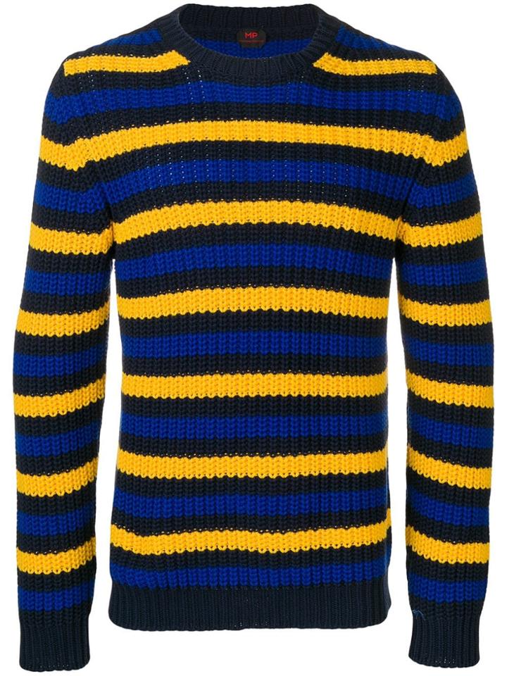 Mp Massimo Piombo Striped Jumper - Yellow