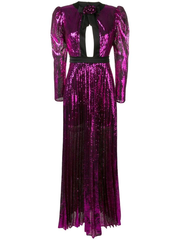 Philosophy Di Lorenzo Serafini Sequinned Puff-sleeve Gown - Pink