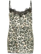 Icons Leopard Slip Top - Black