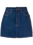 Calvin Klein Jeans Brooke Shields Panel Rinse Mini Skirt - Blue