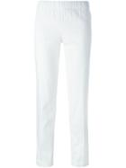 P.a.r.o.s.h. Elasticated Trousers, Women's, Size: Xxxl, White, Cotton/spandex/elastane