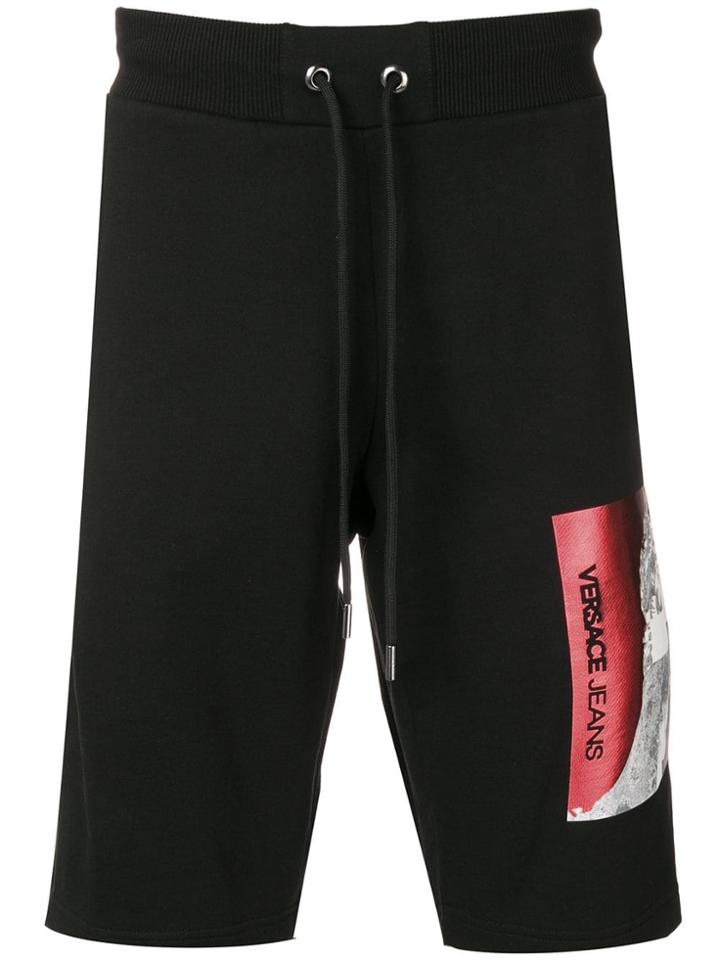 Versace Jeans Black Track Shorts