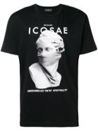 Icosae Statue Print T-shirt - Black