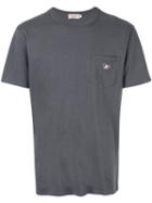 Maison Kitsuné Logo-appliquéd T-shirt - Grey