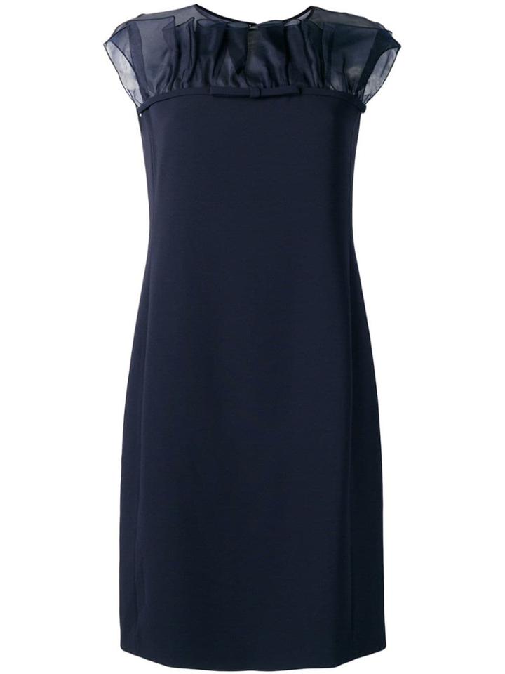 Max Mara Contrast Panel Dress - Blue