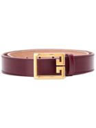 Givenchy Double G Belt - Red