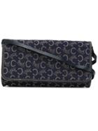 Céline Vintage Small Monogram Foldover Bag - Blue