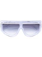 Wanda Nylon Rizzo Sunglasses, Women's, Nude/neutrals, Acetate