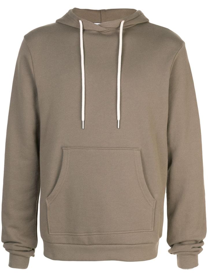 John Elliott Kangaroo Pocket Drawstring Hoodie - Brown