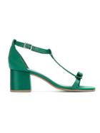 Studio Chofakian Bock Heel Sandals - Green