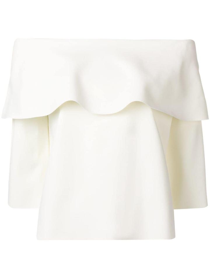 Stella Mccartney Off-the-shoulder Frill Blouse - White