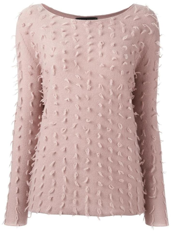 Fabiana Filippi Frayed Jumper, Women's, Size: 42, Pink/purple, Cashmere