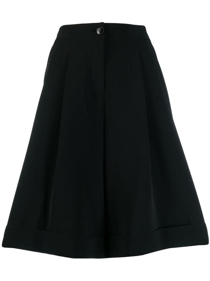 Calvin Klein Wide-leg Shorts - Black