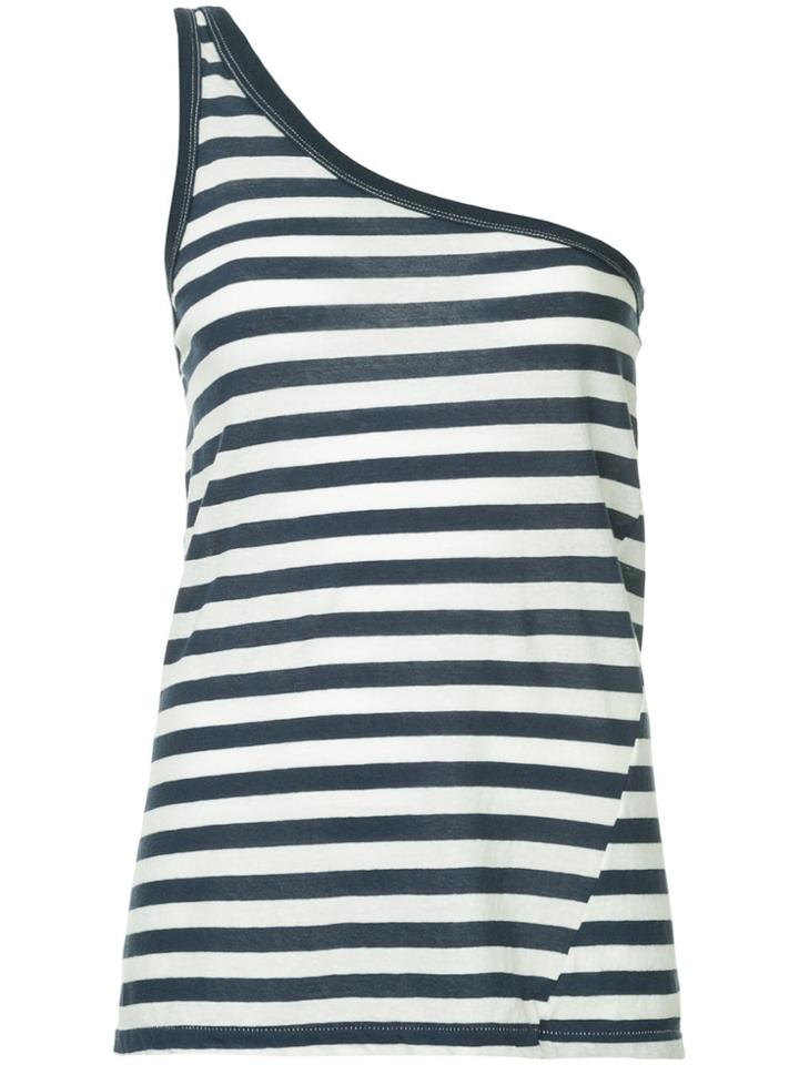 Bassike One-shoulder Tank Top - Blue