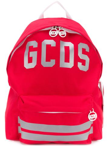 Gcds Reflective Logo Backpack - Red