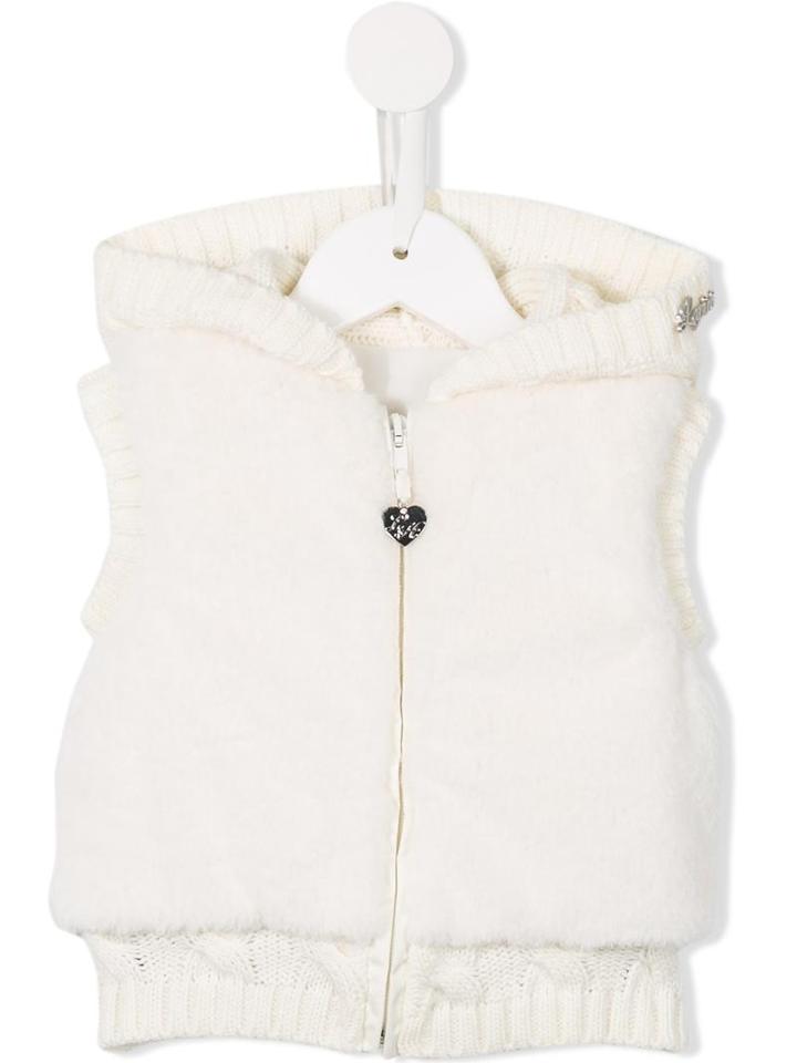 Lapin House Faux Fur Hooded Gilet, Infant, Size: 9 Mth, White