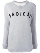 Zoe Karssen 'radical' Print Sweatshirt, Women's, Size: Small, Grey, Cotton/polyester