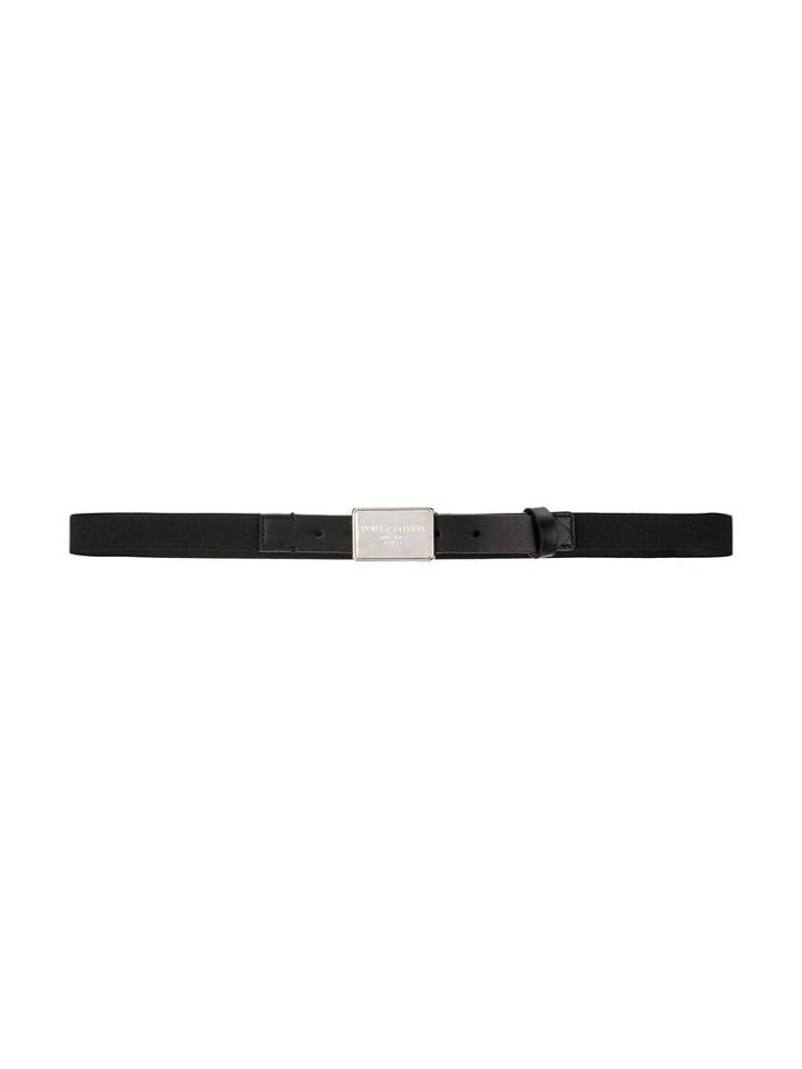 Dolce & Gabbana Kids Teen Buckle Belt - Black