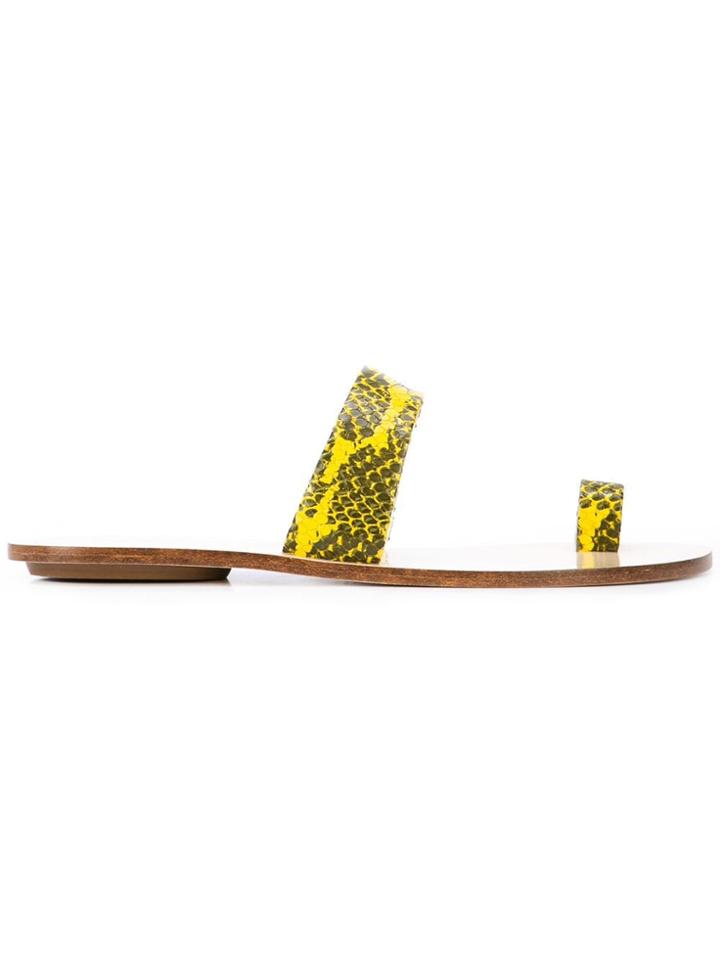 Tibi Slip-on Sandals - Yellow