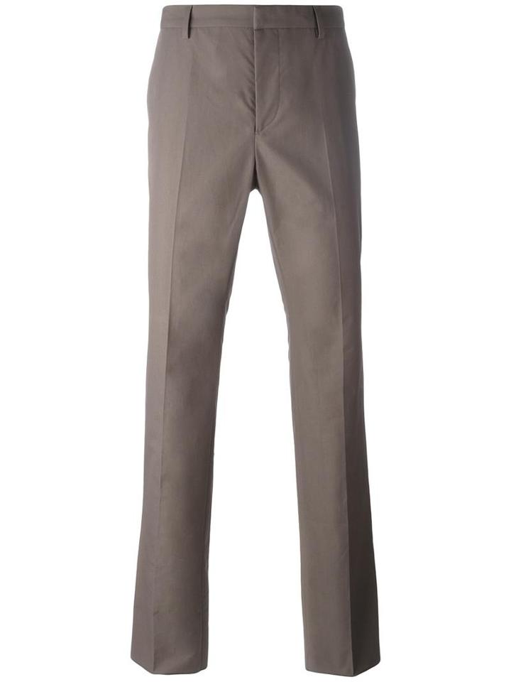 Jil Sander Compact Chino Trousers, Men's, Size: 46, Brown, Cotton