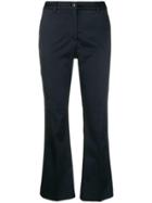 Pt01 Luxury Satin Stretch Trousers - Blue
