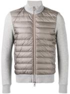 Moncler - Contrast Sleeve Quilted Jacket - Men - Cotton/polyamide - L, Grey, Cotton/polyamide