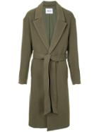 Ambush Belted Single Breasted Coat - Green