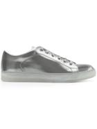 Lanvin Reflective Lambskin Sneakers - Grey
