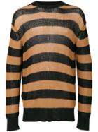 Lanvin Striped Jumper - Brown