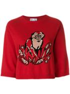 Red Valentino Monkey Print Sweatshirt